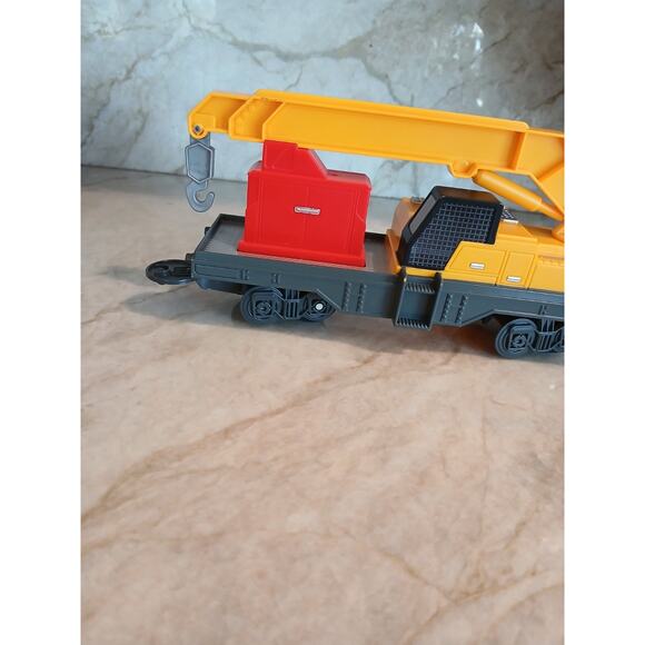 Toy State Crane Car CAT Caterpillar Construction Express Train Yellow Replacemen - Picture 2 of 15